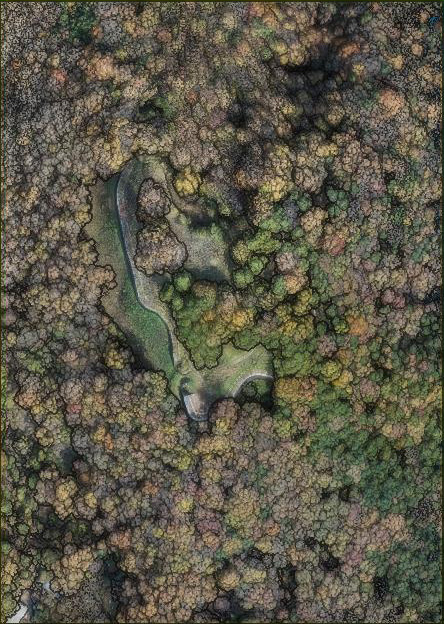 LiDAR Observation Status around Hakseong Fortress, Asan, Chungnam